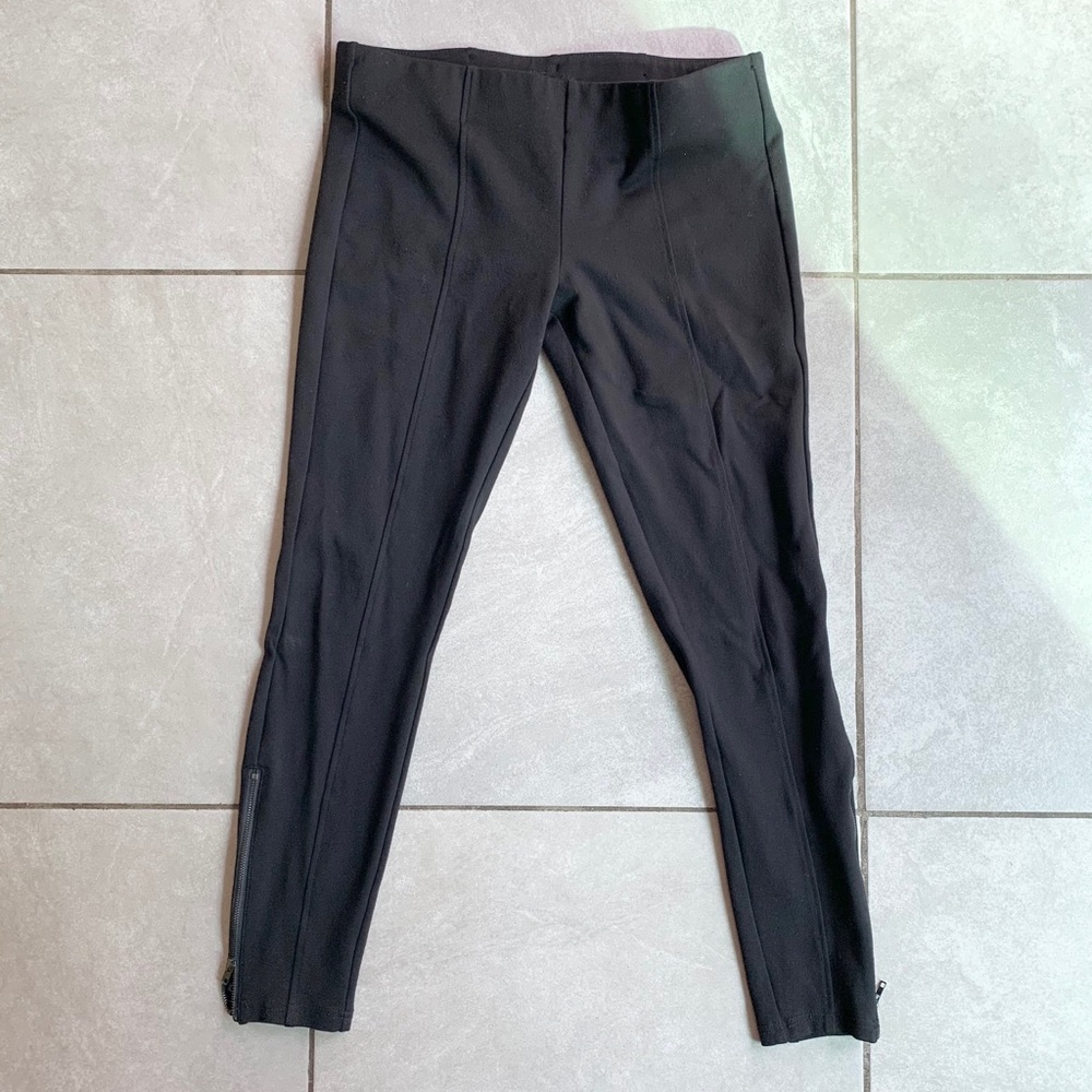 Kut From The Kloth Leggings Black Zippered Ankles